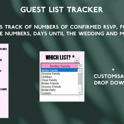 Wedding Guest List Tracker