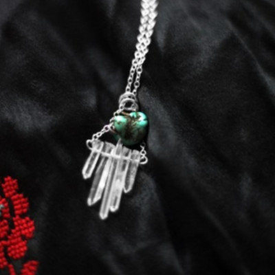 Turquoise Silver Necklace Pendant