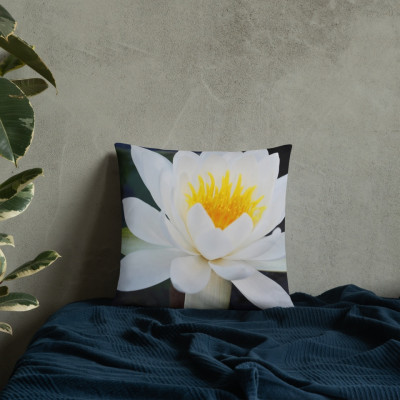 Water Lilly Floral Cushion