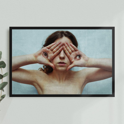 Hands For Eyes Self Portrait Photography Print