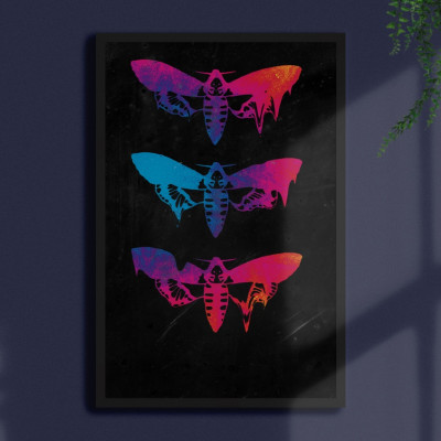 Melting Moths Contemporary Art Print