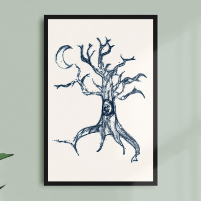 Tree Mono Print