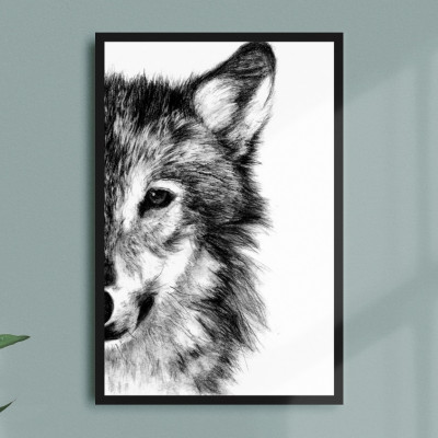 Wolf Modern Art Print