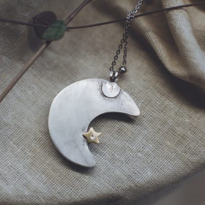 Astra - Onyx Moon Necklace