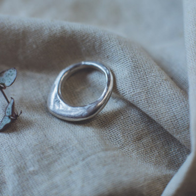 Mae - Chunky Simple Silver Ring