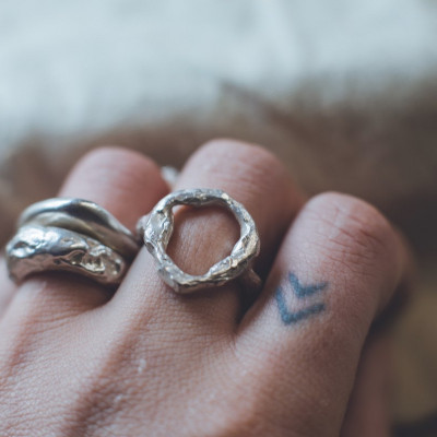 Petra - Molten Circle Ring