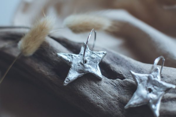 Aurelia - Statement Star Hoop Earrings - Image 2