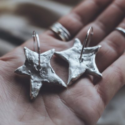 Aurelia - Statement Star Hoop Earrings