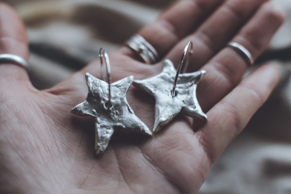 Aurelia - Statement Star Hoop Earrings - Image 3
