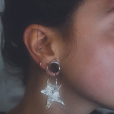 Aurelia - Statement Star Hoop Earrings