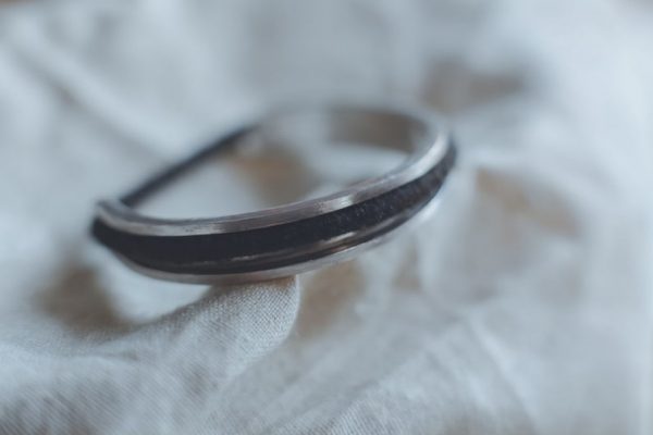Sage - Sterling Silver Hair Tie Bracelet