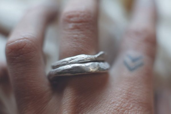 Niobe - Organic Molten Ring Set - Image 9