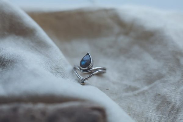 Nova - Labradorite Ring With Gold