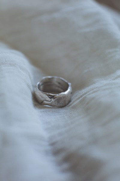 Indigo - Thick Molten Unisex Thumb Ring - Image 10