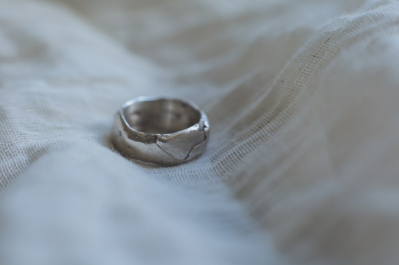 Indigo - Thick Molten Unisex Thumb Ring - Image 7