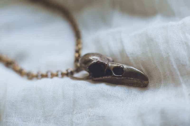 Anouk - Brass Crows Skull Necklace - Image 7