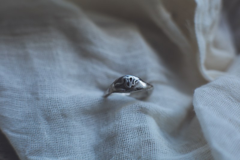 Amina - Silver Snake Signet Ring - Image 5